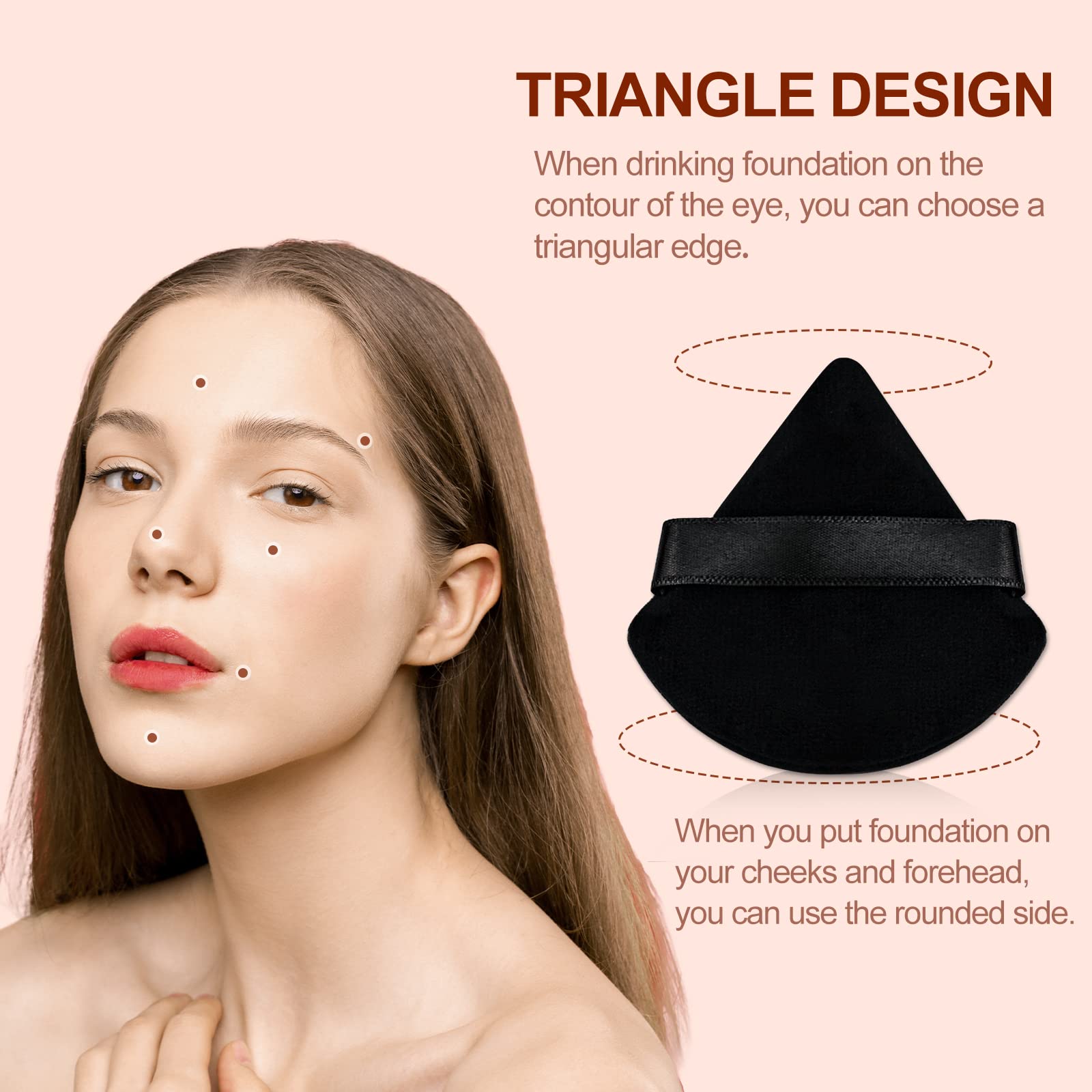 Flytianmy puff ideales para polvos sueltos y sombras de ojos