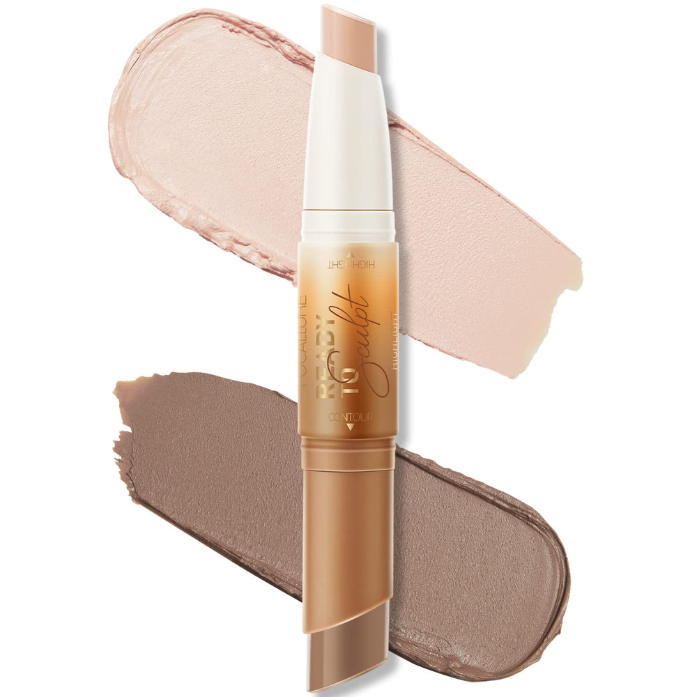 FOCALLURE 2 en 1 crema contorno bronceador, definición cálida para rostro