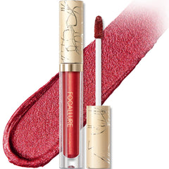 FOCALLURE rouge liquide metallique flacon lumineux pour couleur intense et durable