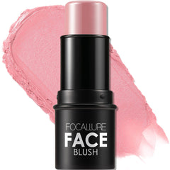 FOCALLURE rubor crema Rosa bebé, aplicación suave para mejillas y retoques rápidos