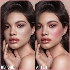 FOCALLURE rubor crema Rosa bebé, duradero para rostro sin retoques todo el día