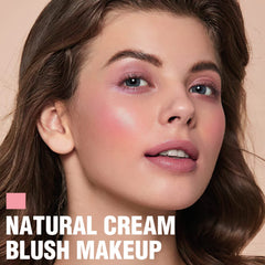 FOCALLURE rubor crema Rosa bebé, pigmentación constante para un look cohesivo