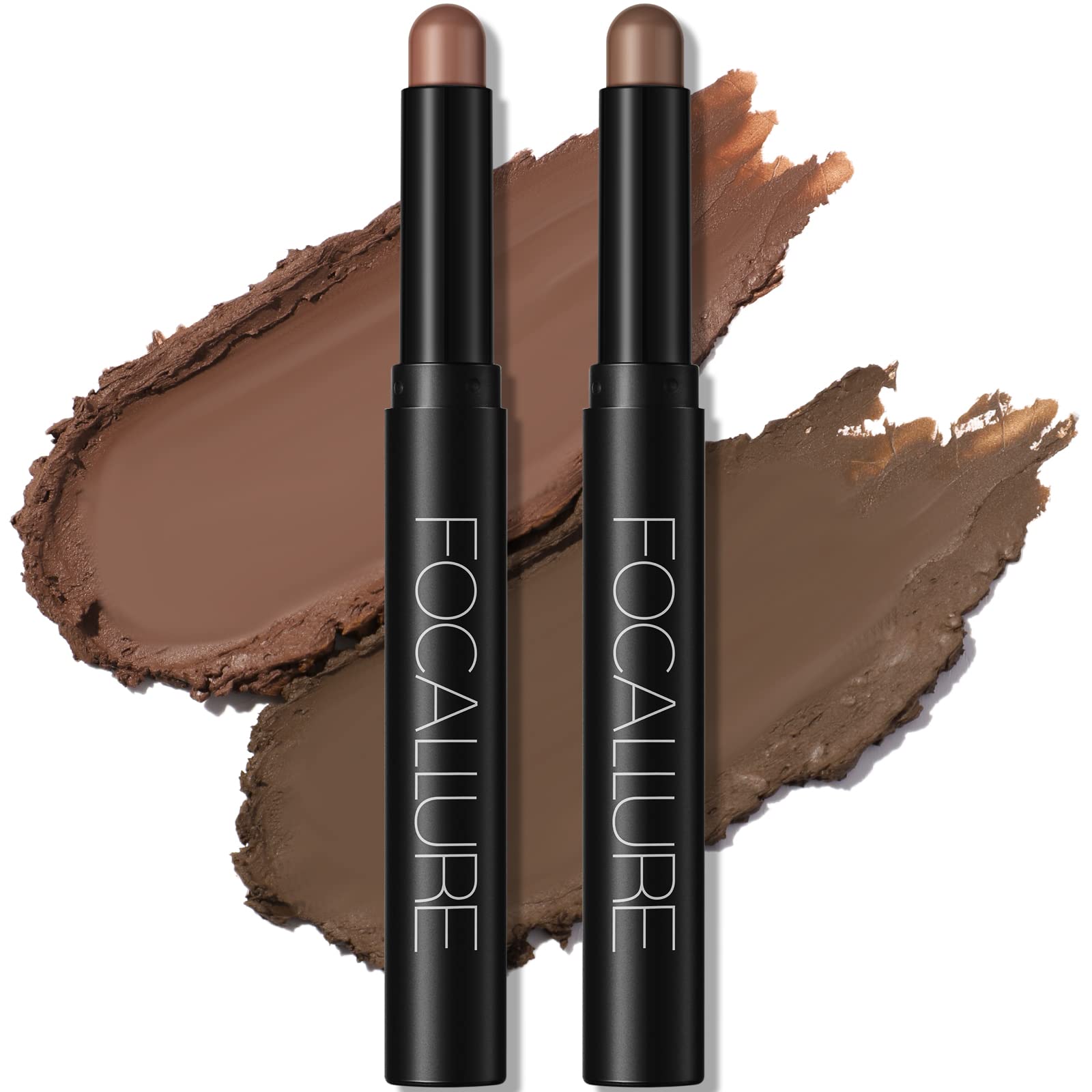 FOCALLURE sombra cremosa para ojos Rich Rum, base intensa para acabado duradero