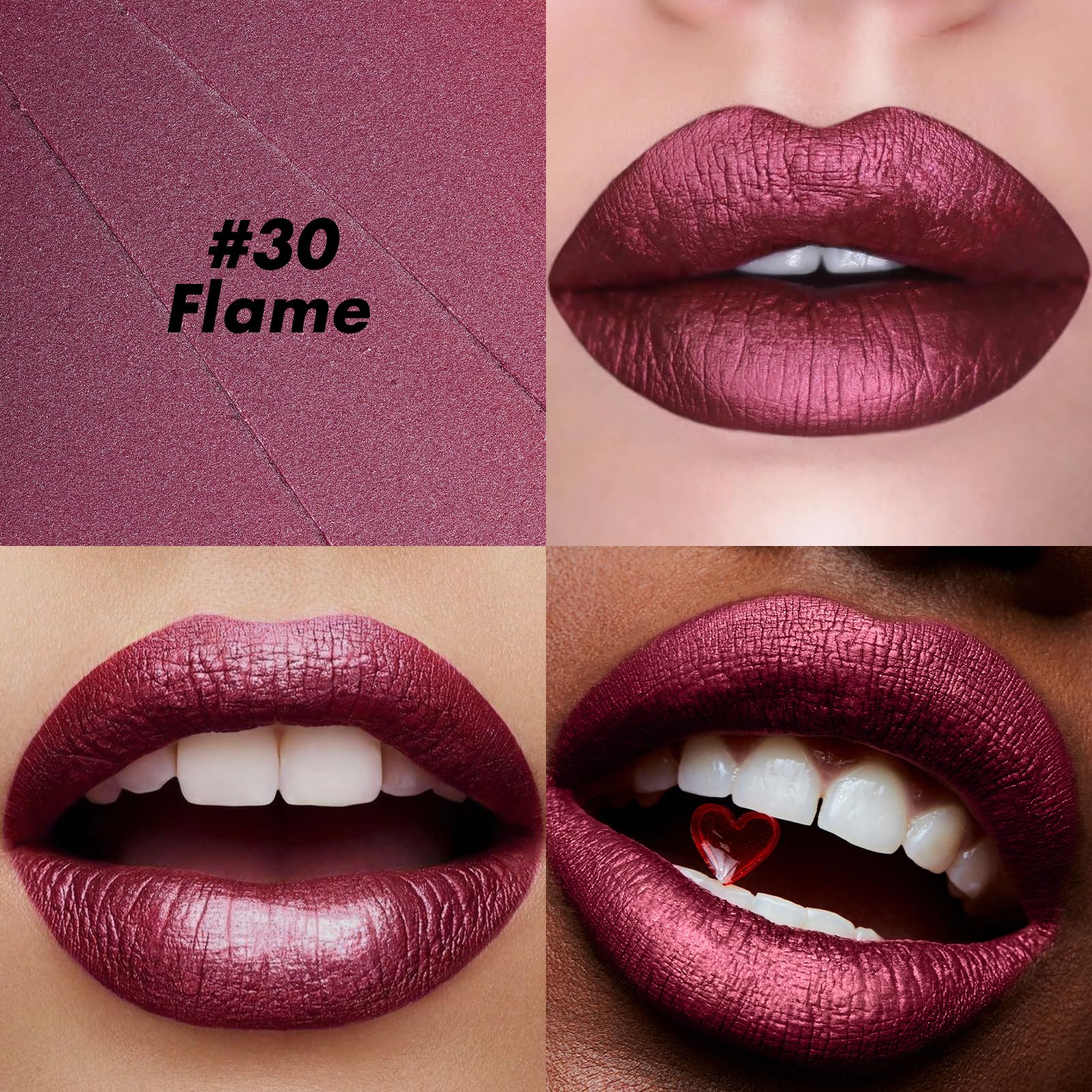 FOCALLURE Barra Ultra Chic: color duradero para labios con brillo