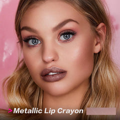 FOCALLURE Lápiz labial Ultra Chic Champagne, brillo luminoso para realzar rasgos.