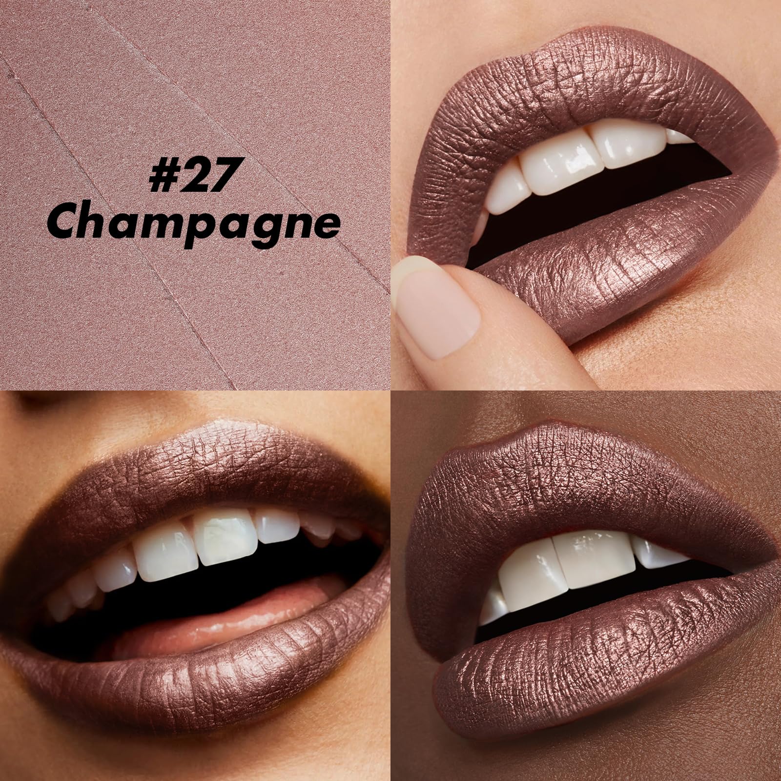 FOCALLURE Lápiz labial Ultra Chic, diseño ligero para llevar todo el día.