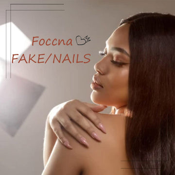 foccna caja de 24 piezas, uñas listas para pegar.