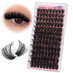 Pestañas esponjosas 100D de Focipeysa, pack 120 piezas para volumen suave