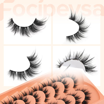 Pestañas hechas a mano por Focipeysa para un look natural y artesanal.