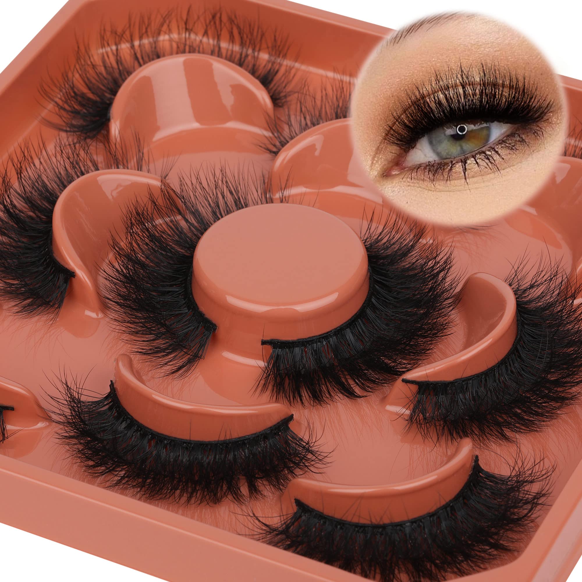 Pestañas Focipeysa listas para uso diario, look glamouroso