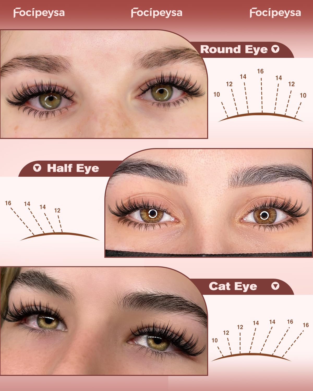 Look natural con racimos delicados de Focipeysa y acabado suave.