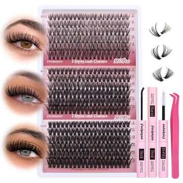 Focipeysa agrupaciones ligeras 360 unidades para un look natural diario.