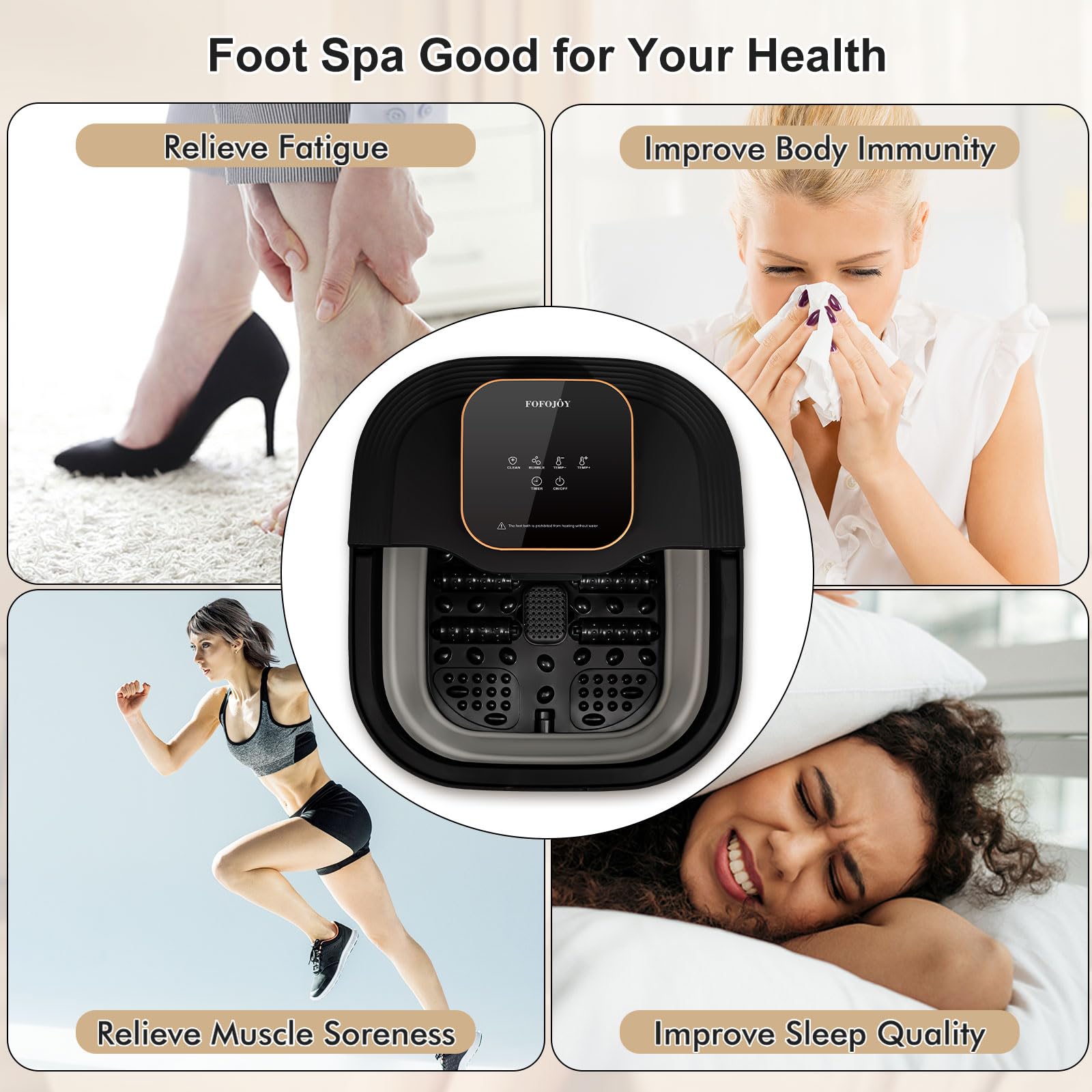 FOFOJÔY spa de pies, regalo elegante para amantes del cuidado personal.
