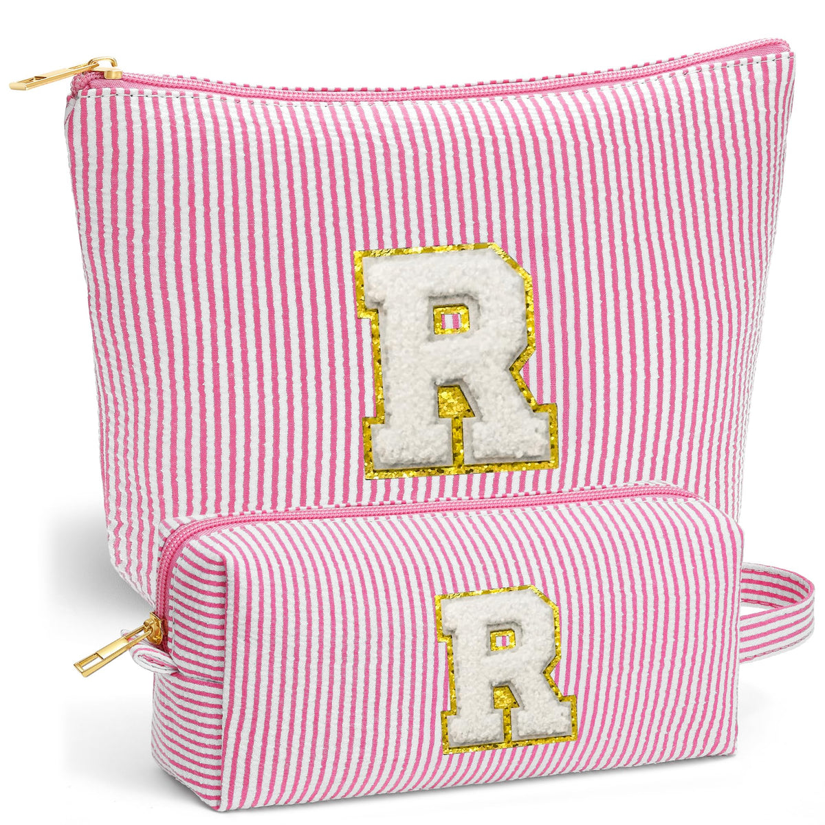 Bolsa de maquillaje de viaje Fohufo grande para organización en maleta.