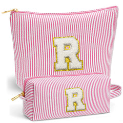 Bolsa de maquillaje de viaje Fohufo grande para organización en maleta.