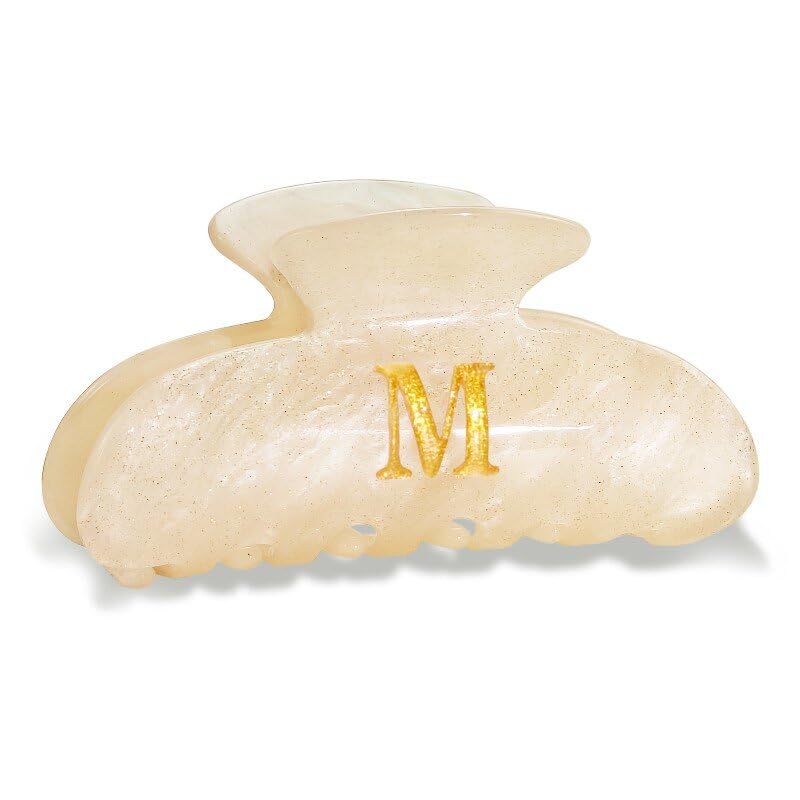 Fohufo clip cheveux monogramme A pour un look chic tout au long de la journée.