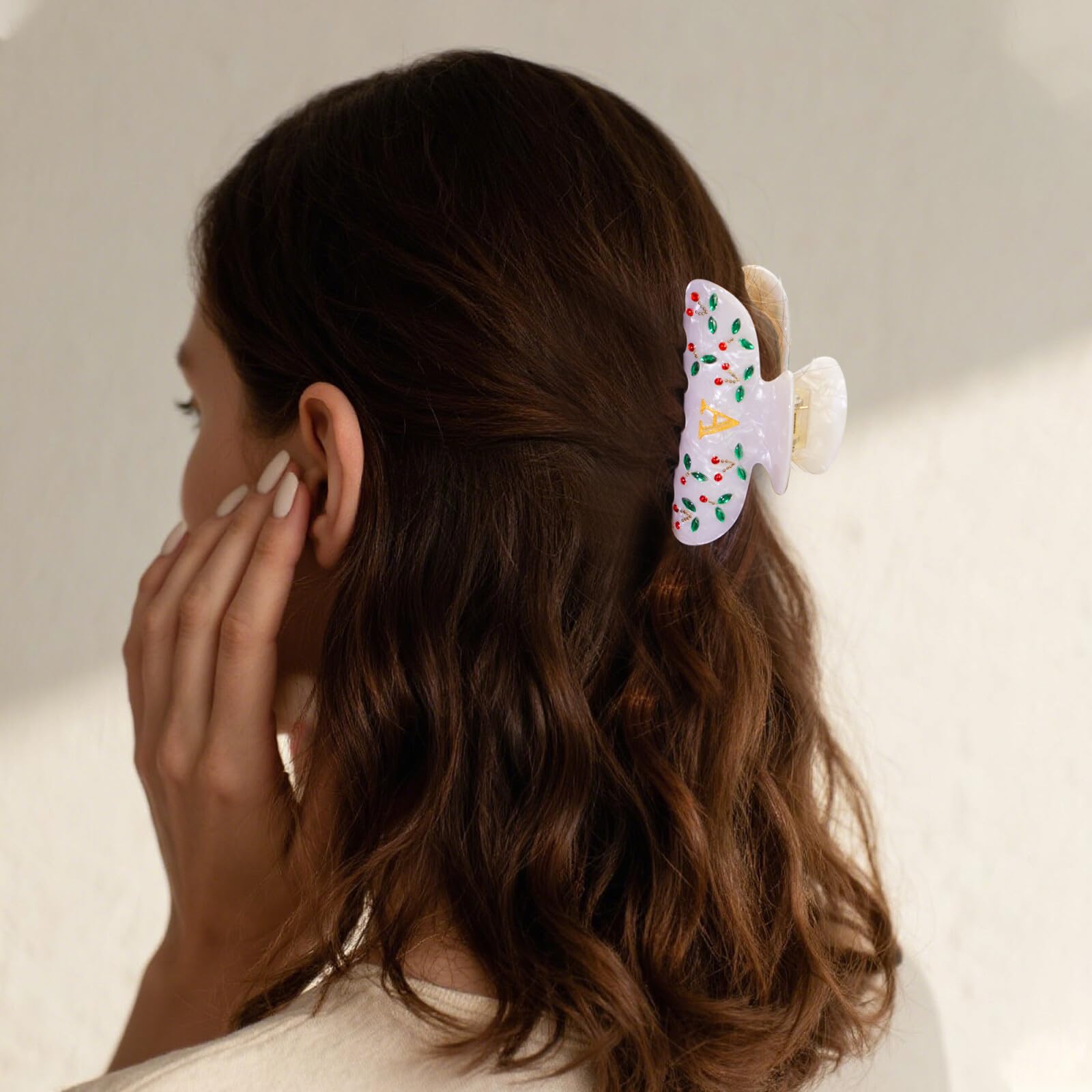 Fohufo con diseño de cereza y cristales para ocasiones especiales.
