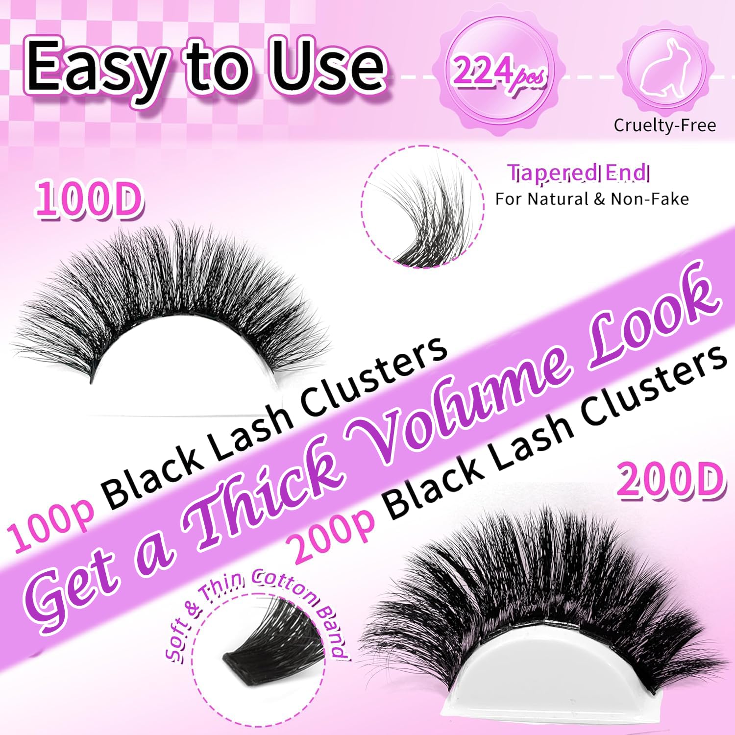 foinemyed 18 mm, efecto pestañas completas para eventos o noches.