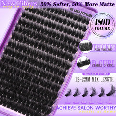Pestañas FOINEMYED mega volumen 180D 14-18mm para mayor densidad