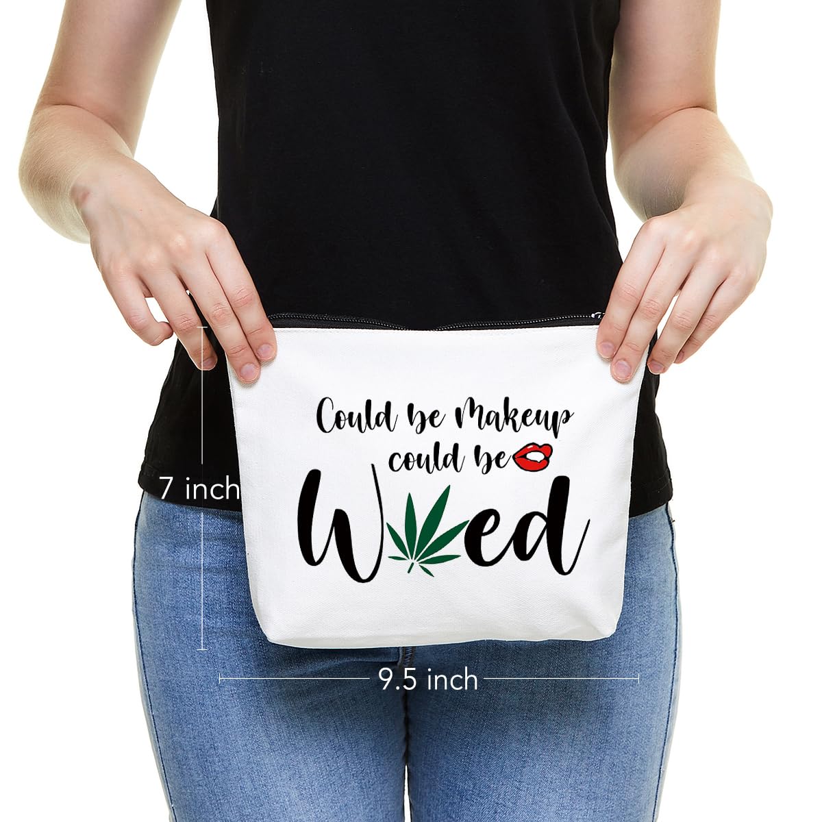 Bolso cosmético compacto Fokongna, perfecto para organizar en viajes cortos.
