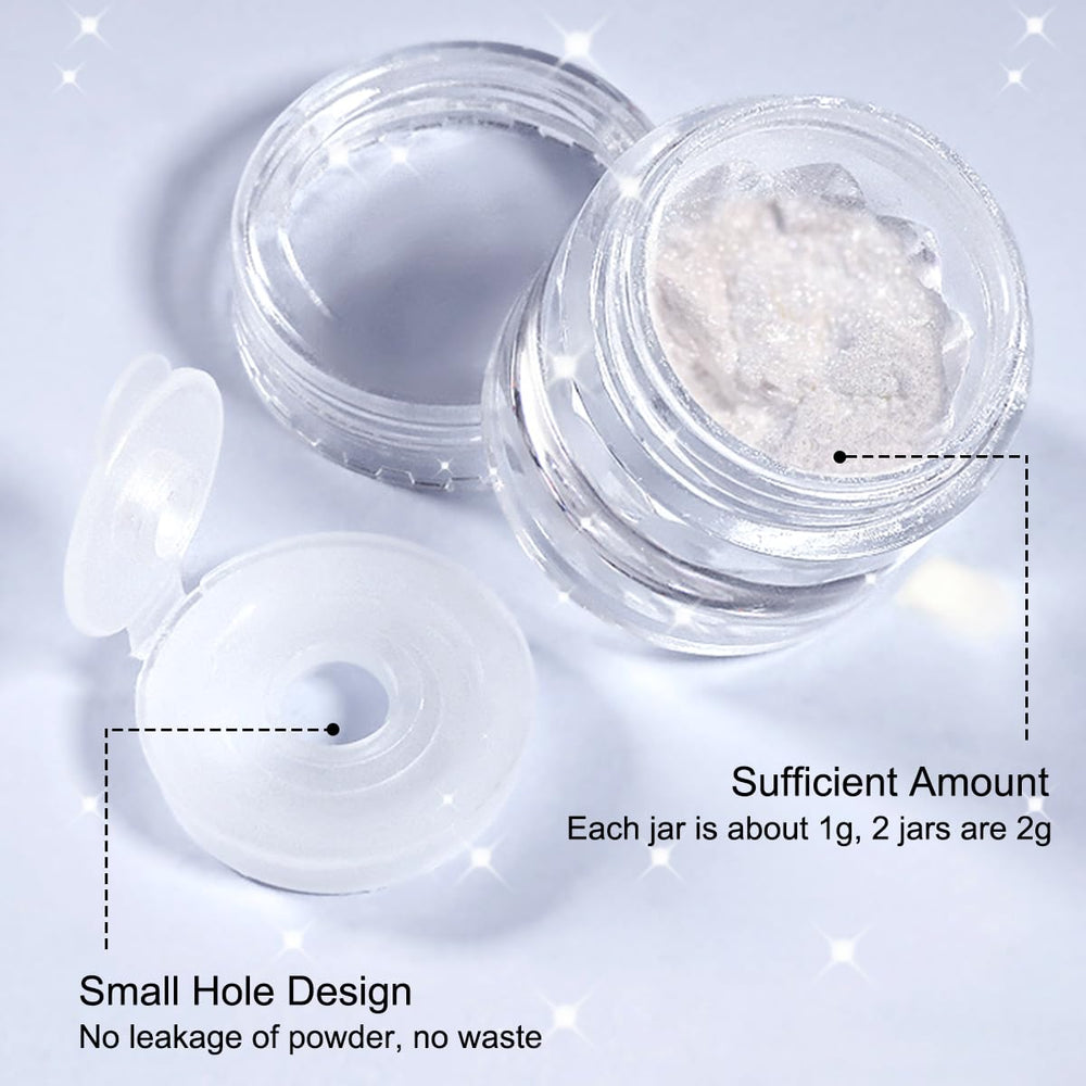Kit de polvo cromo de Fokostar para uñas.