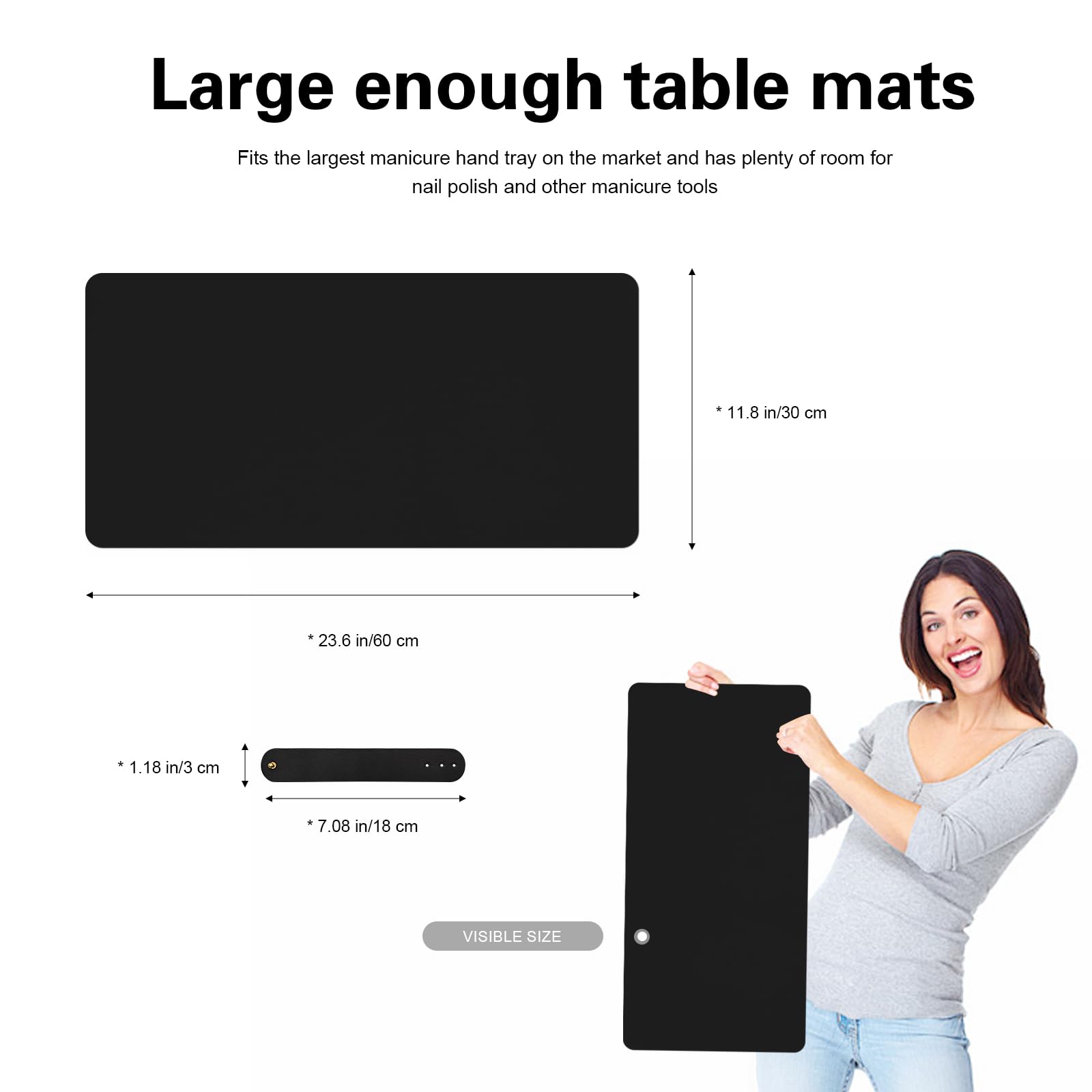 Tapete plegable para uñas: diseño portátil y enrollable para viaje