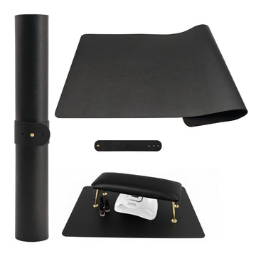 Tapete plegable para uñas: superficie impermeable protege la mesa