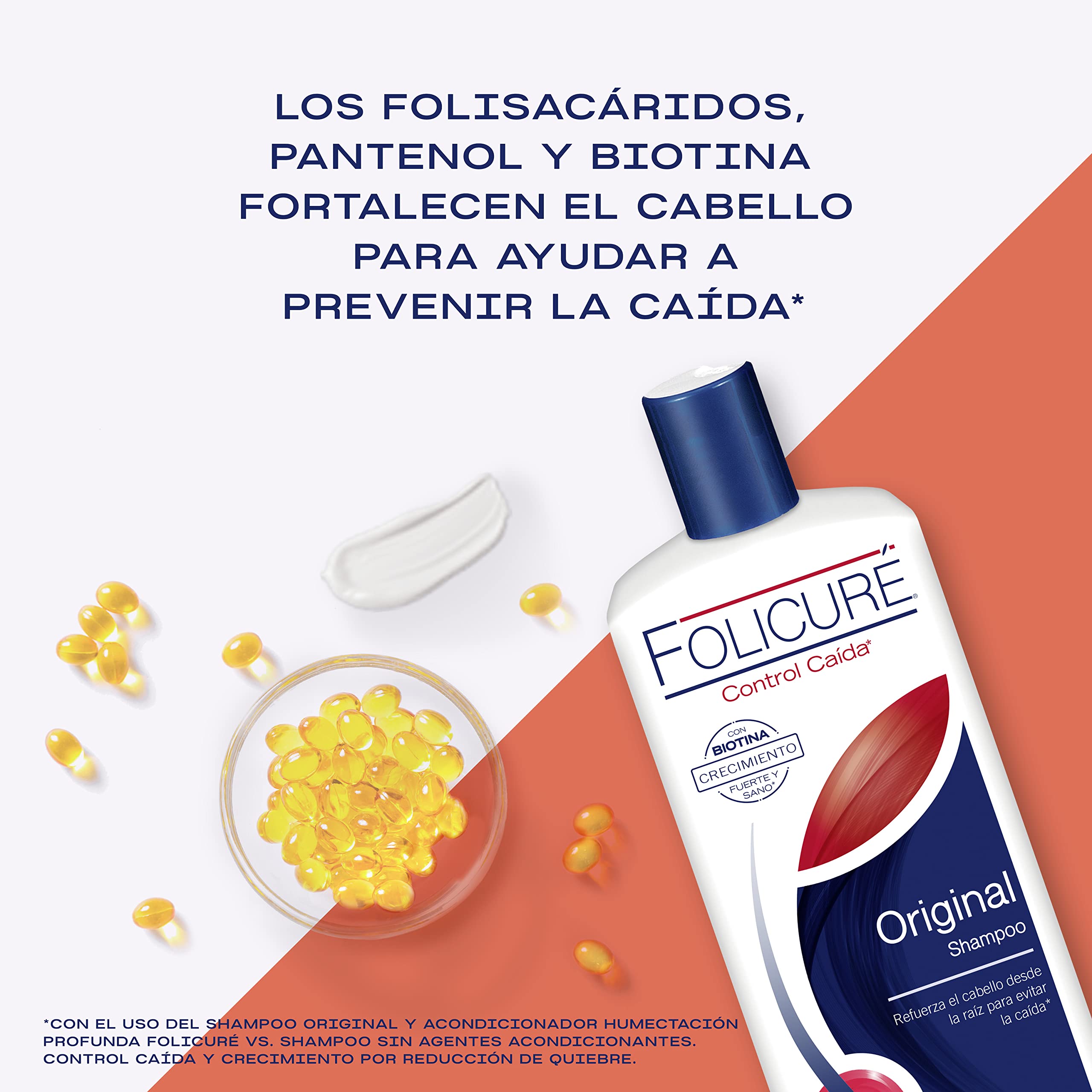 Folicure Original Shampoo extractos de romero para el cuidado capilar natural.