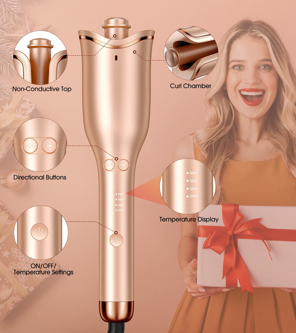 Regalo ideal Follexmoe para mujeres: rizos de playa con volumen.