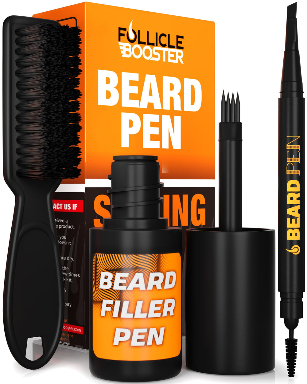 Follicle Booster: bolígrafo-barba con 4 puntas para relleno preciso.