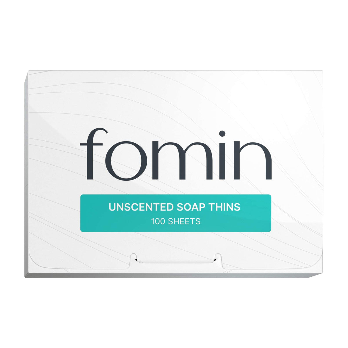 Jabón de papel antibacterial FOMIN en empaque ecológico para viajar