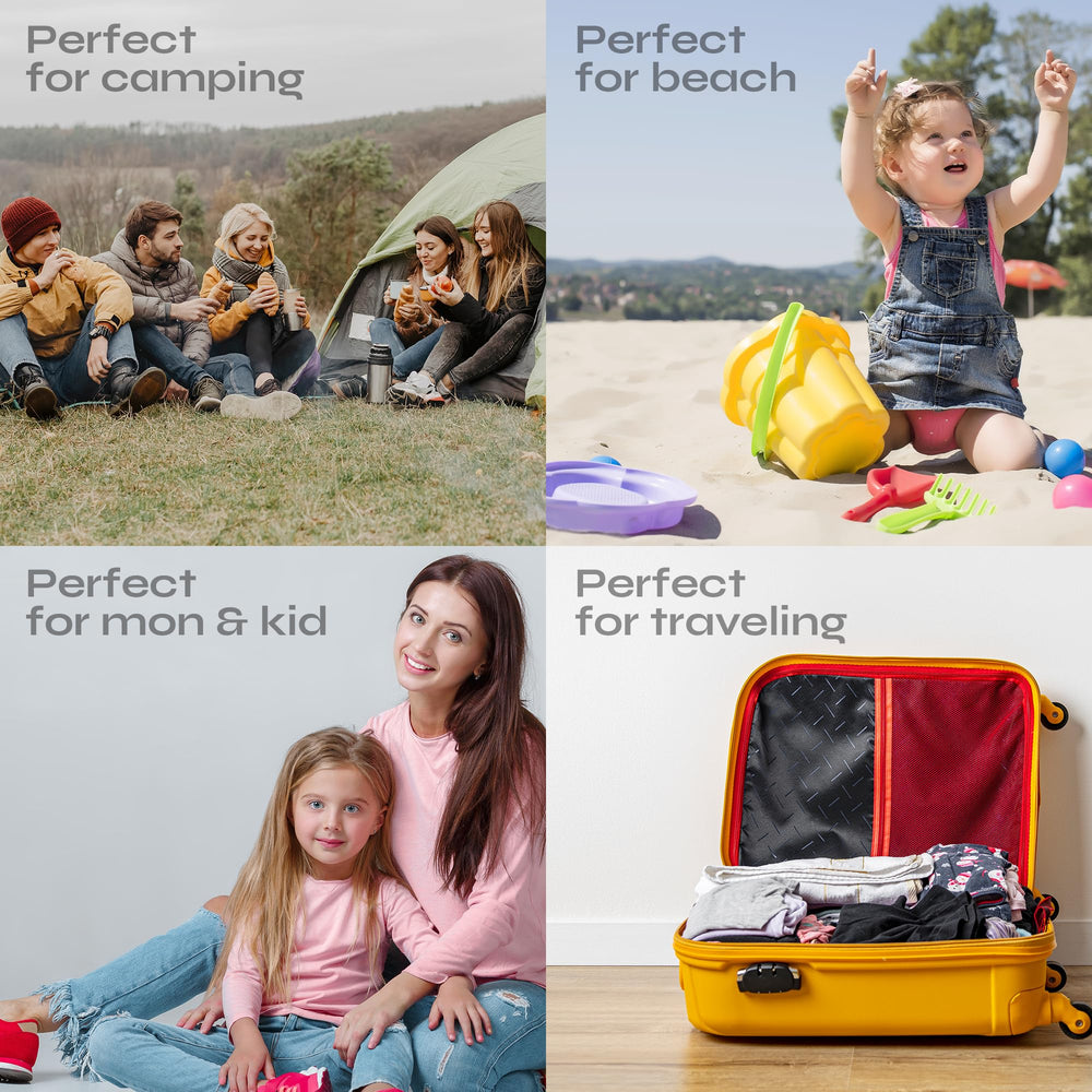 Llévalo en la mochila durante camping o senderismo, fácil de usar.