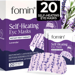 Mascarilla ocular FOMIN Lavanda lista para usar y relajar la vista cansada.
