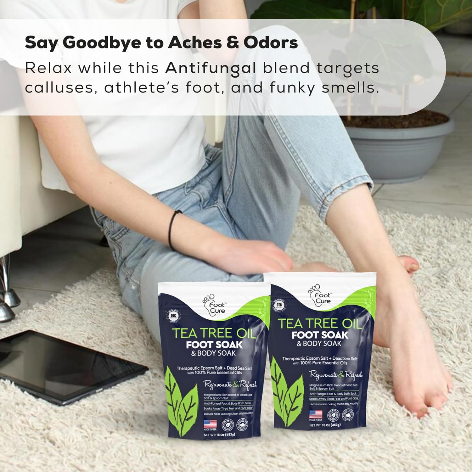 FOOT CURE : bain quotidien facile pour confort et bien-être des pieds.