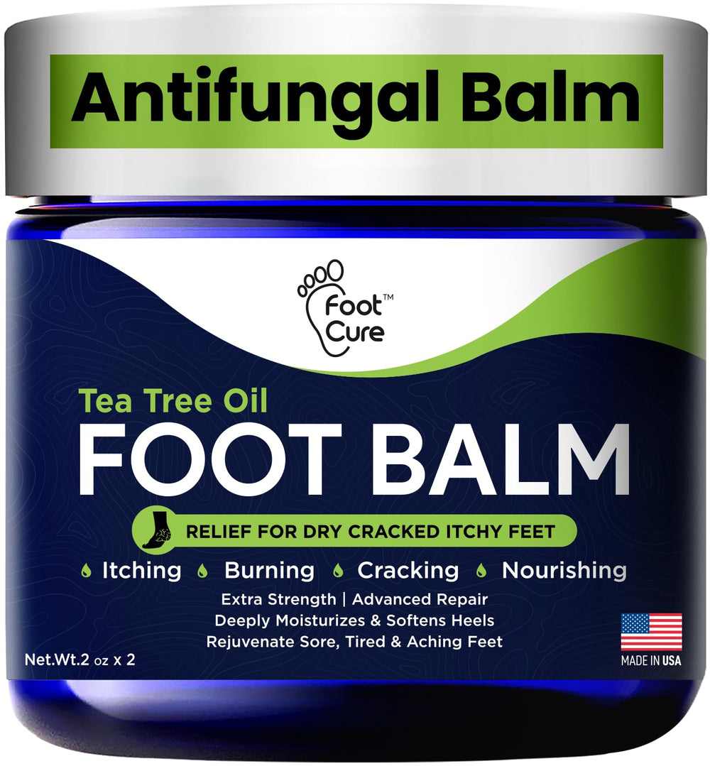 Foot Cure bálsamo para pies con aceite de arbol de te, hidratacion profunda