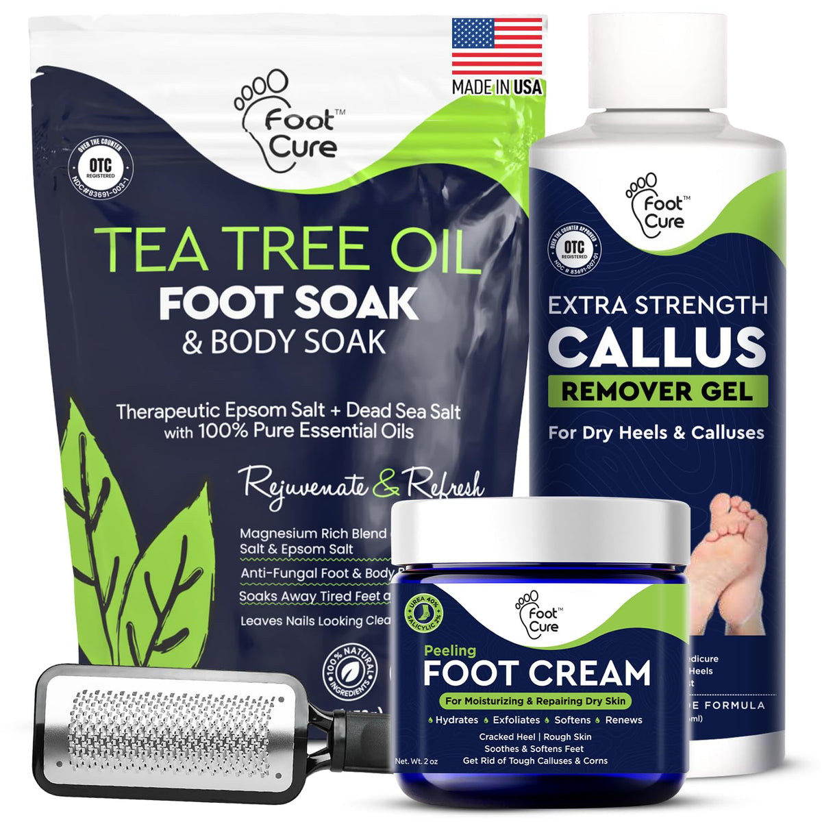 Foot Cure Exfoliator: lima de pie profesional para piel suave.