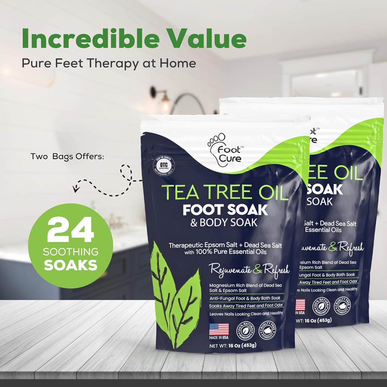 FOOT CURE : ingrédients-naturels, mélange nourrissant pour la peau.