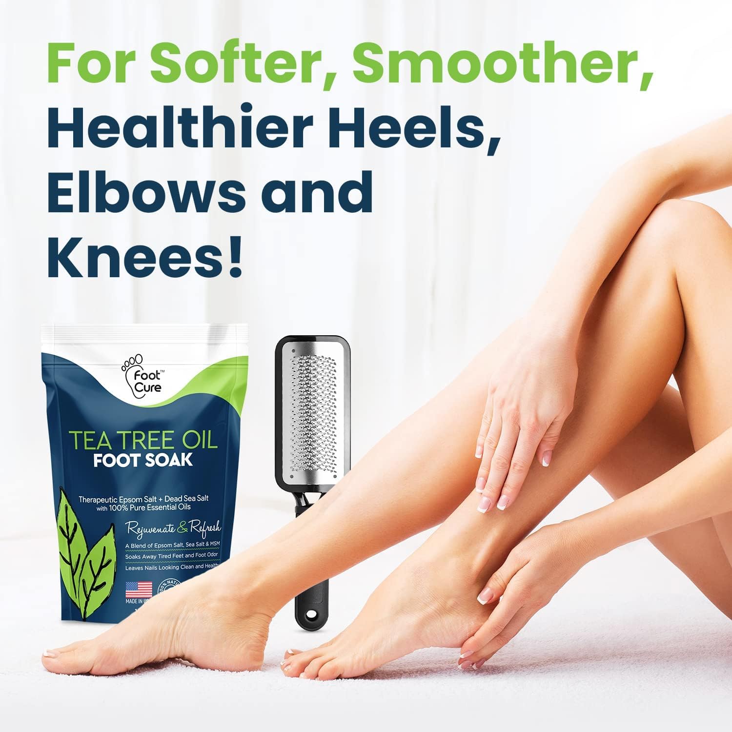 Foot Cure Sales de baño con árbol de té para pies frescos.