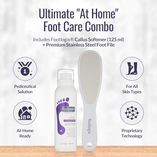 Footlogix lima de pies de doble cara permite eliminar durezas con control