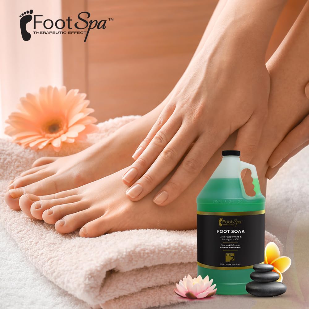FootSpa formule sans alcool et sans sulfates pour une utilisation douce.