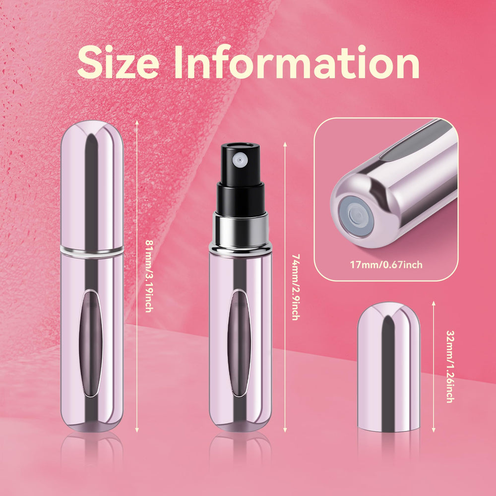 forebile atomizador perfume portátil 5ml rosa, perfecto para retoques durante el día