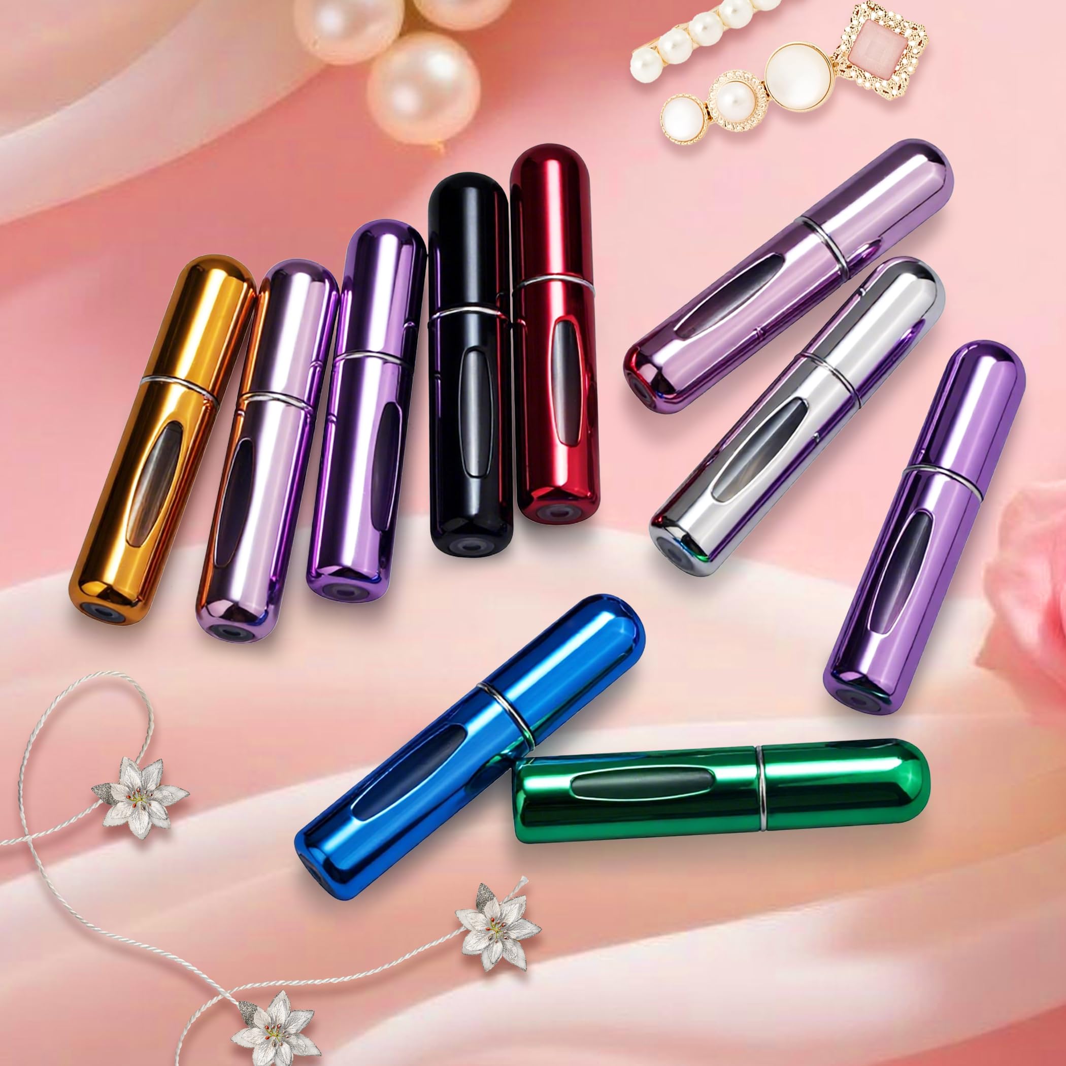 forebile botella recargable 5ml, compacto para bolsos y viajes