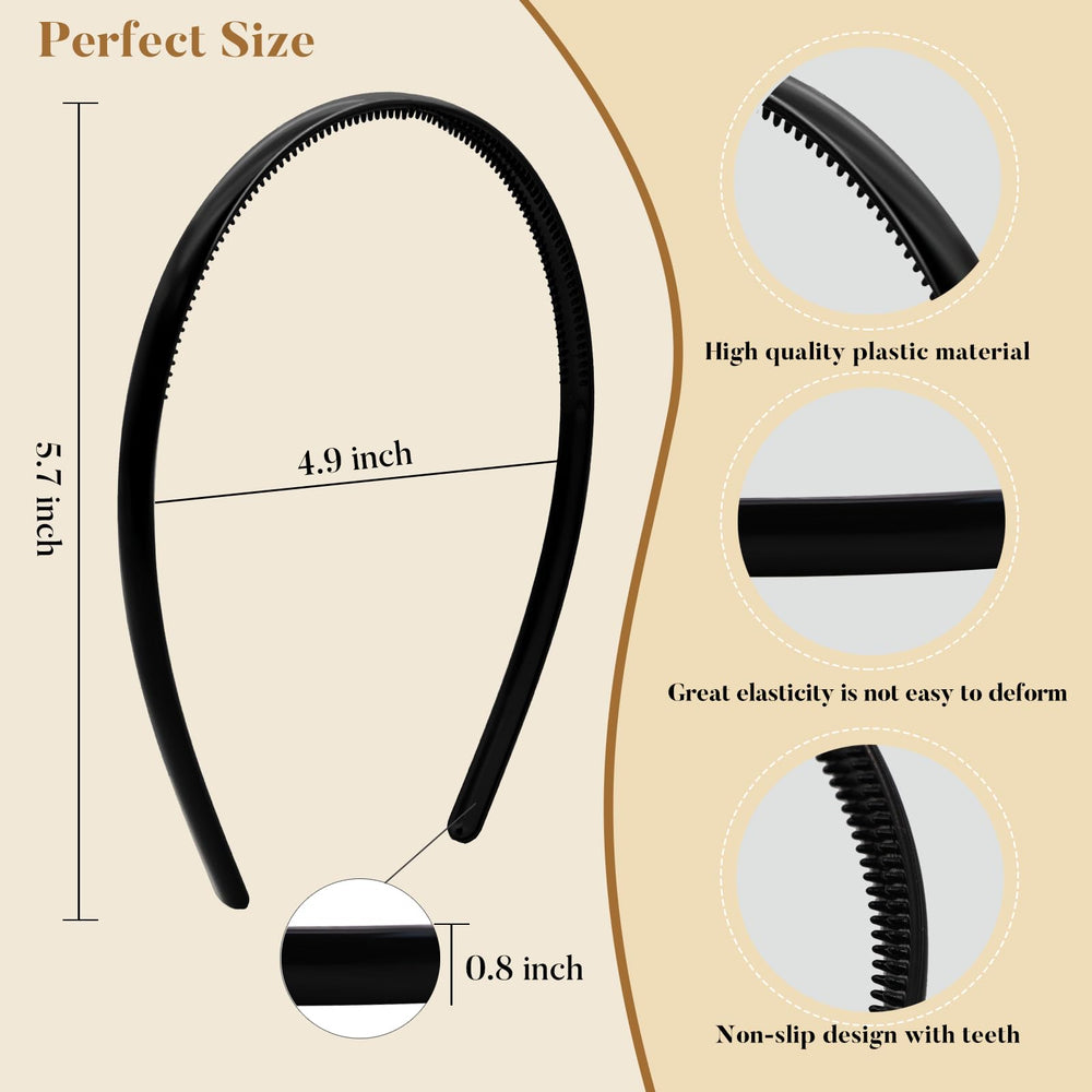 forenee diadema con dientes para el cabello, agarre seguro sin tirones.