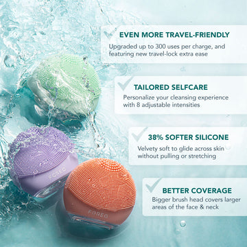 FOREO Luna 4 go compact design supports easy on-the-go skincare routines.