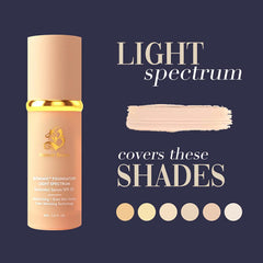 Échantillon de teinte Forever Bloom Bio Mimic Foundation qui harmonise le teint.