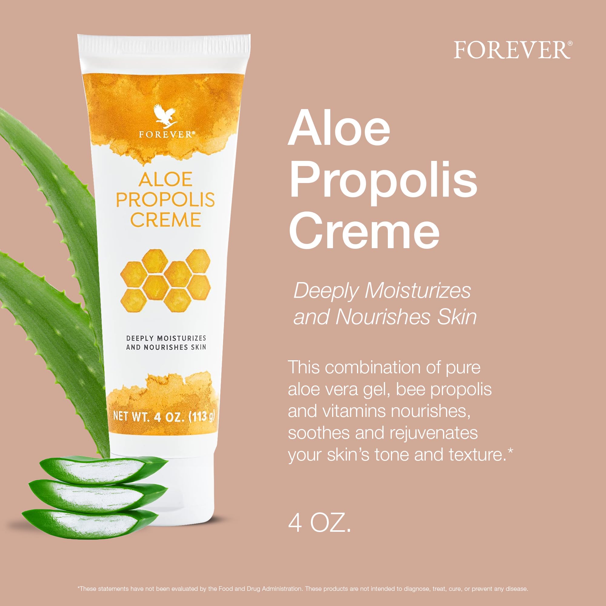Textura cremosa del Aloe Propolis Creme para hidratación profunda.