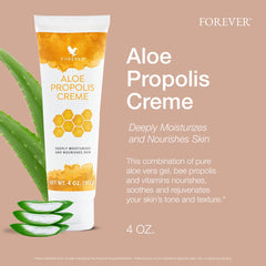 Textura cremosa del Aloe Propolis Creme para hidratación profunda.