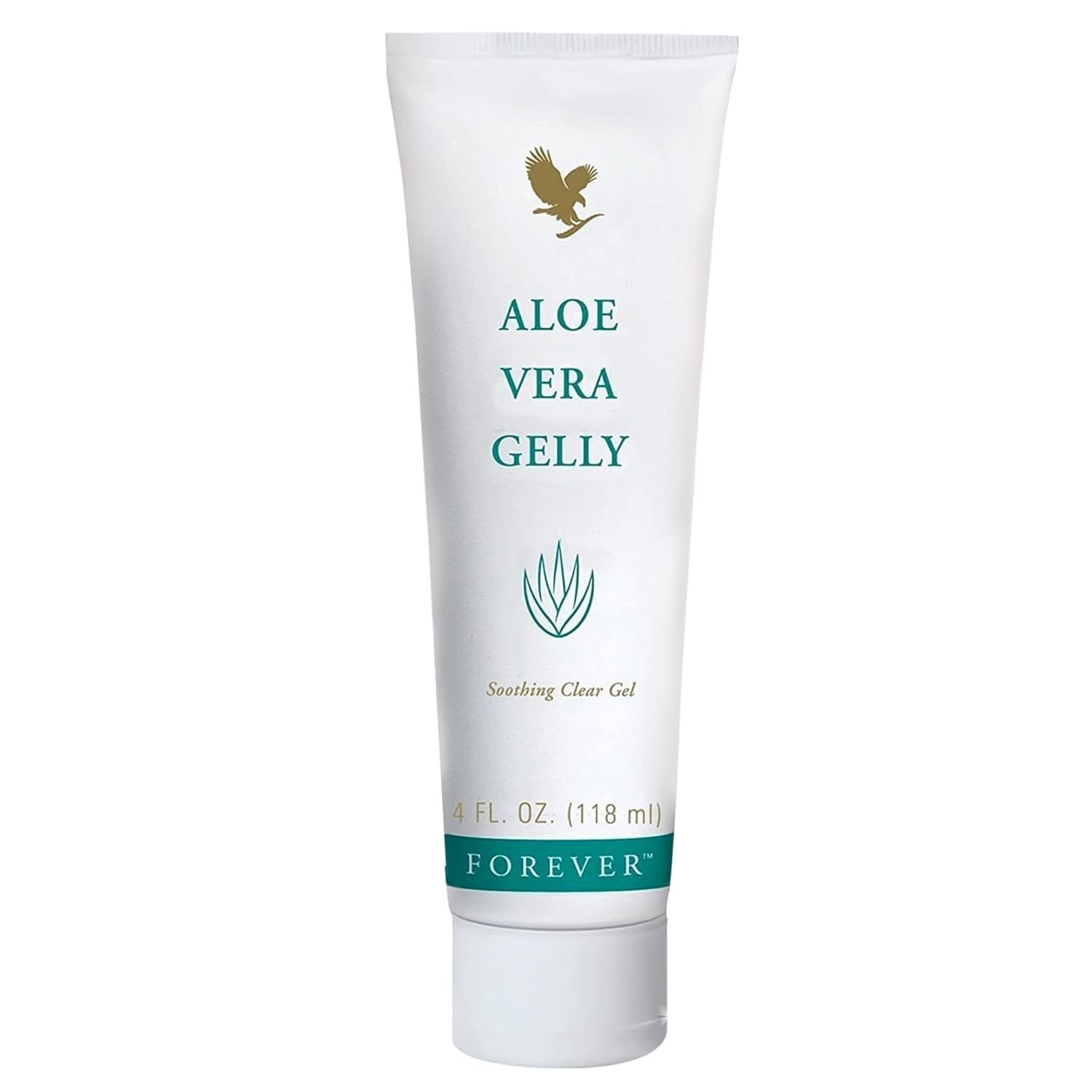 Forever Living Aloe Vera Gelly: bote transparente para hidratación suave y rápida.