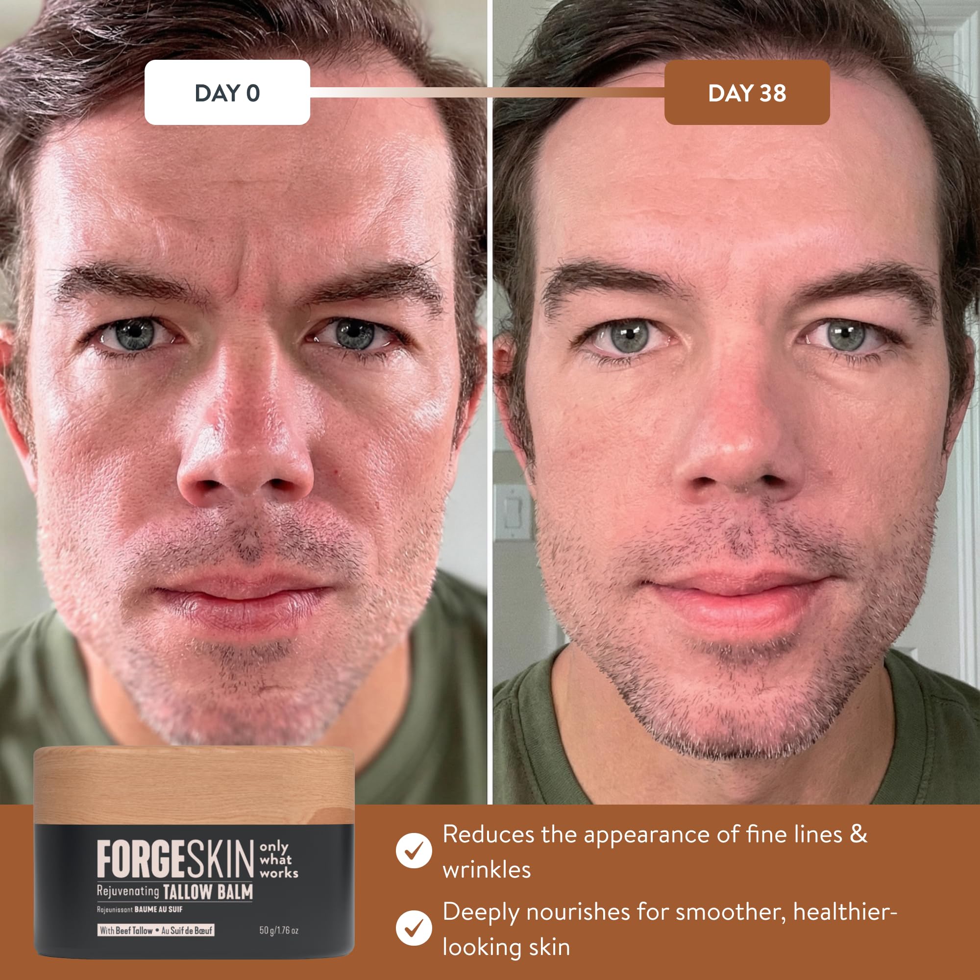 Utilisation matinale et nocturne du Forge Skin Wrinkle Defense