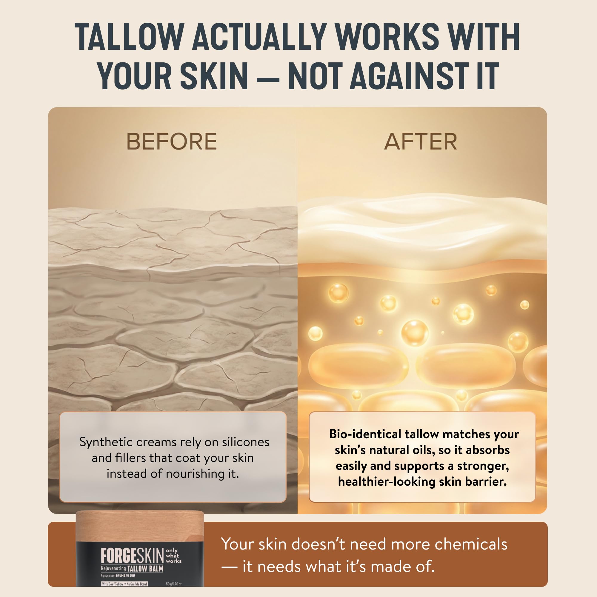 Extrait Tremella favorisant l’hydratation dans Forge Skin Wrinkle Defense